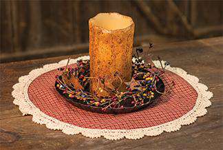 Burnt Ivory Drip Pillar, 6